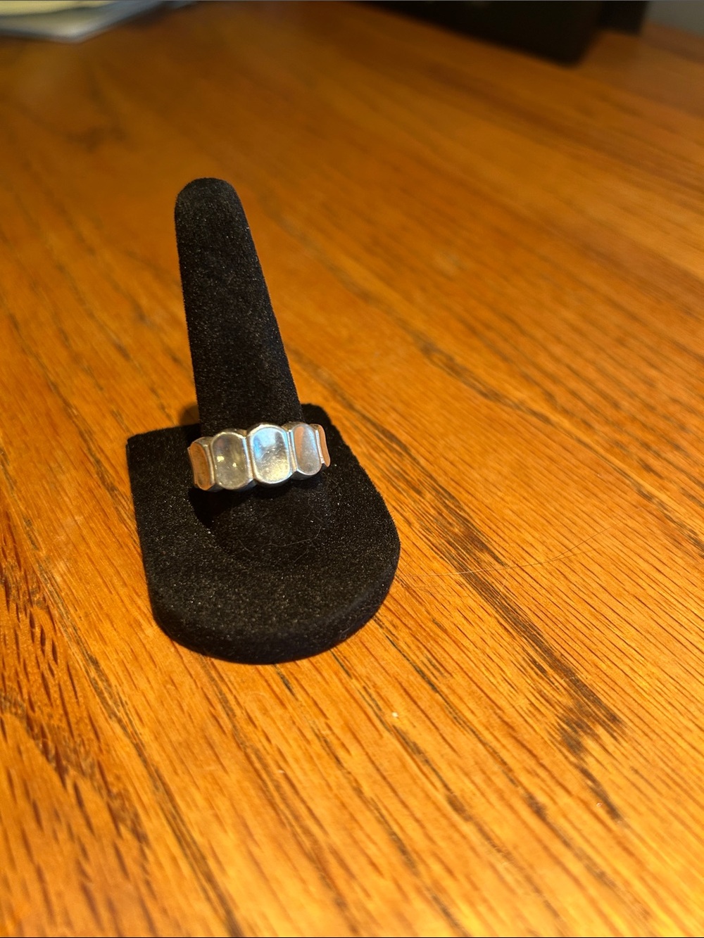 Vintage Ultrafine .999 Pure Fine Silver Ring Size 8 - Unique Design